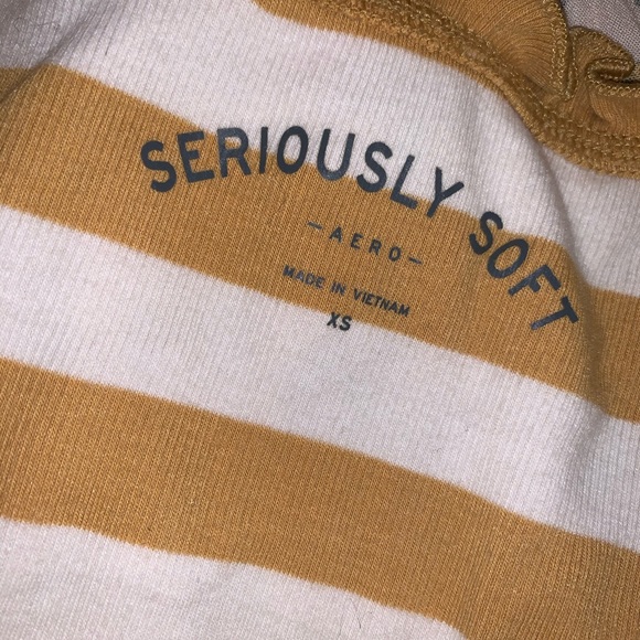 5/$25!!!  Mustard and Cream Striped Tank - Picture 6 of 9